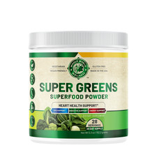 Organic Super Greens Powder Supplement. USA Made.