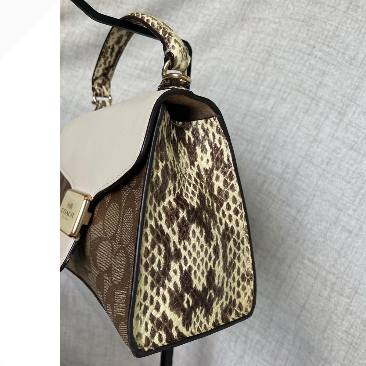 Coach Pepper Satchel In Signature Canvas C1325 $398 | eBay
