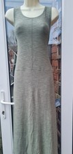 M&S Size 22 LONG PALE OLIVE RELAXED FIT STRETCHY PINAFORE DRESS Maternity Lounge