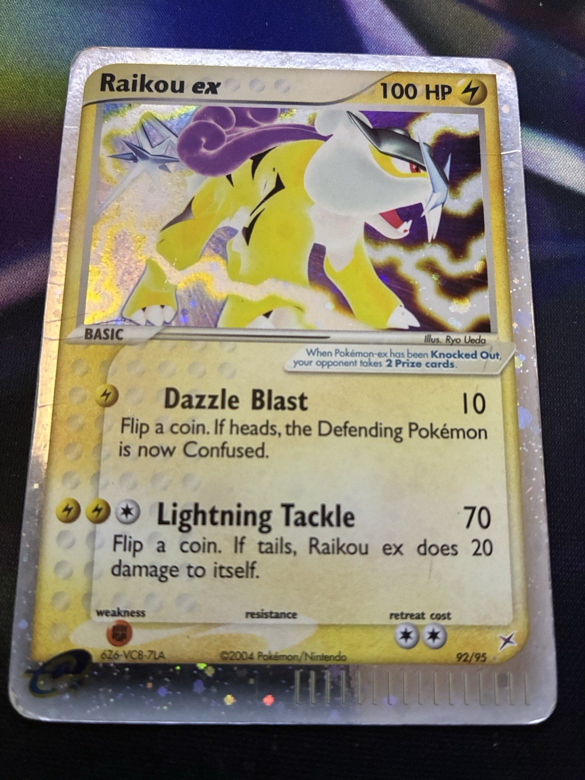 Pokémon Raikou ex 92/95 EX Team Magma vs. Team Aqua Ultra Rare Holo 2004 100 HP