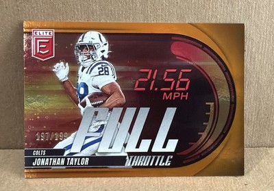 2025 Panini Donruss Elite - Full Throttle Jonathan Taylor #10 Orange /199