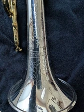 KING SILVER SONIC CORNET 1959-60 STERLING SILVER BELL IN EXCELLENT CONDITION