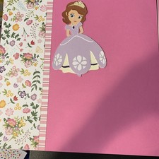 Premade 12 x 12 two page layout scrapbook pages princess themed royal Court