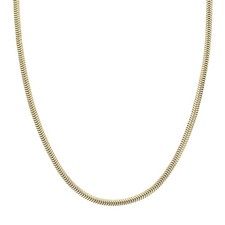 1.6mm Snake Link Chain 15.5" Necklace 14k Yellow Gold 6.11 Grams