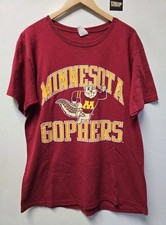 Vtg 90s Minnesota Golden Gophers T Shirt L NCAA Single Stitch Competitor