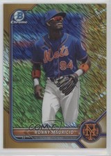 2022 Bowman Chrome Prospects Gold Shimmer Refractor 45/50 Ronny Mauricio 16i3