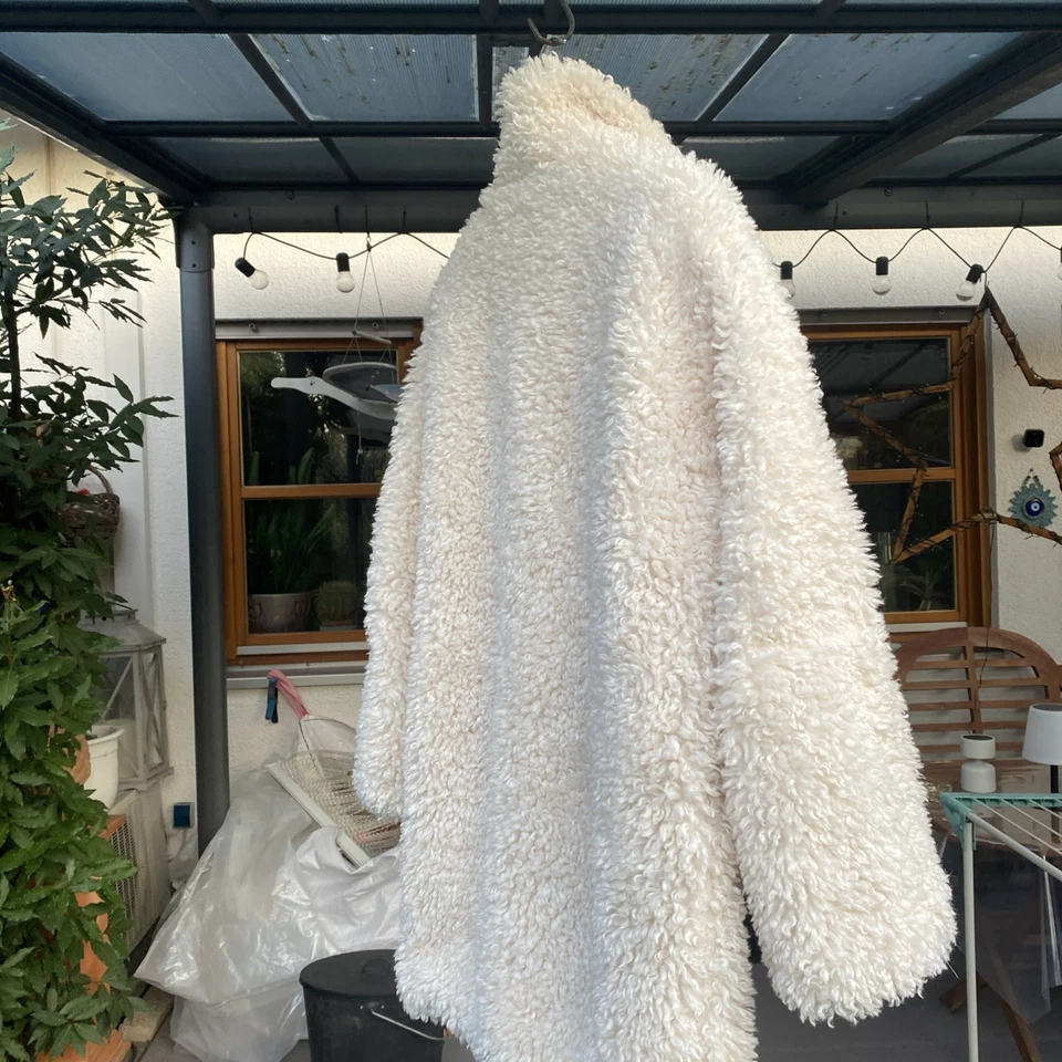 Teddy FauxFur Plüsch Kuschel Mantel Gr. L - Bild 3 von 3