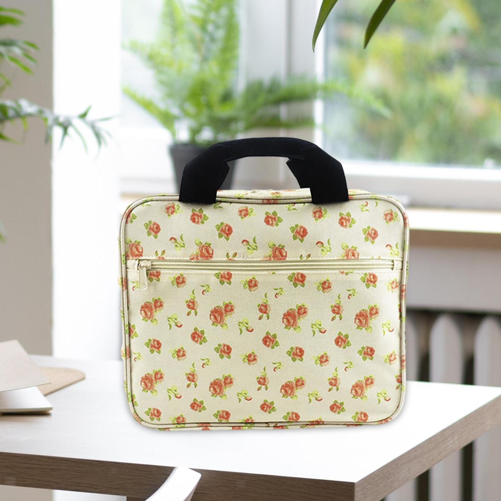 Multifunctional Embroidery Project Bag Embroidery Kits Storage Bag Travel Yellow