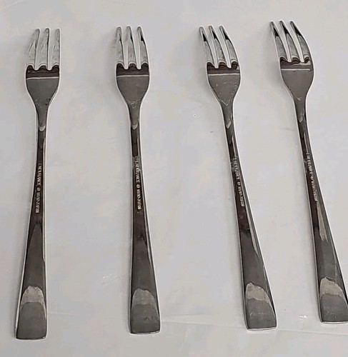 Cocktail Seafood Forks Endurance Stainless Set of 4 - Picture 2 of 3