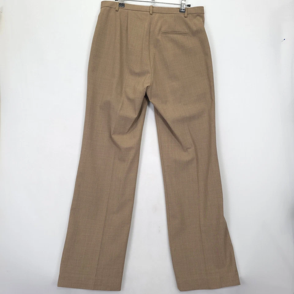 Pantalones Pantalones GAP Calce Clásico Mujer 10 Tostados Mezcla Lana Elastizados Trabajo Carrera Pantalones Foto 2 de 4