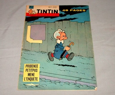 1960 Le Journal Tintin #17  Petitpas Mene L'Enquete  French Softcover Comic Book