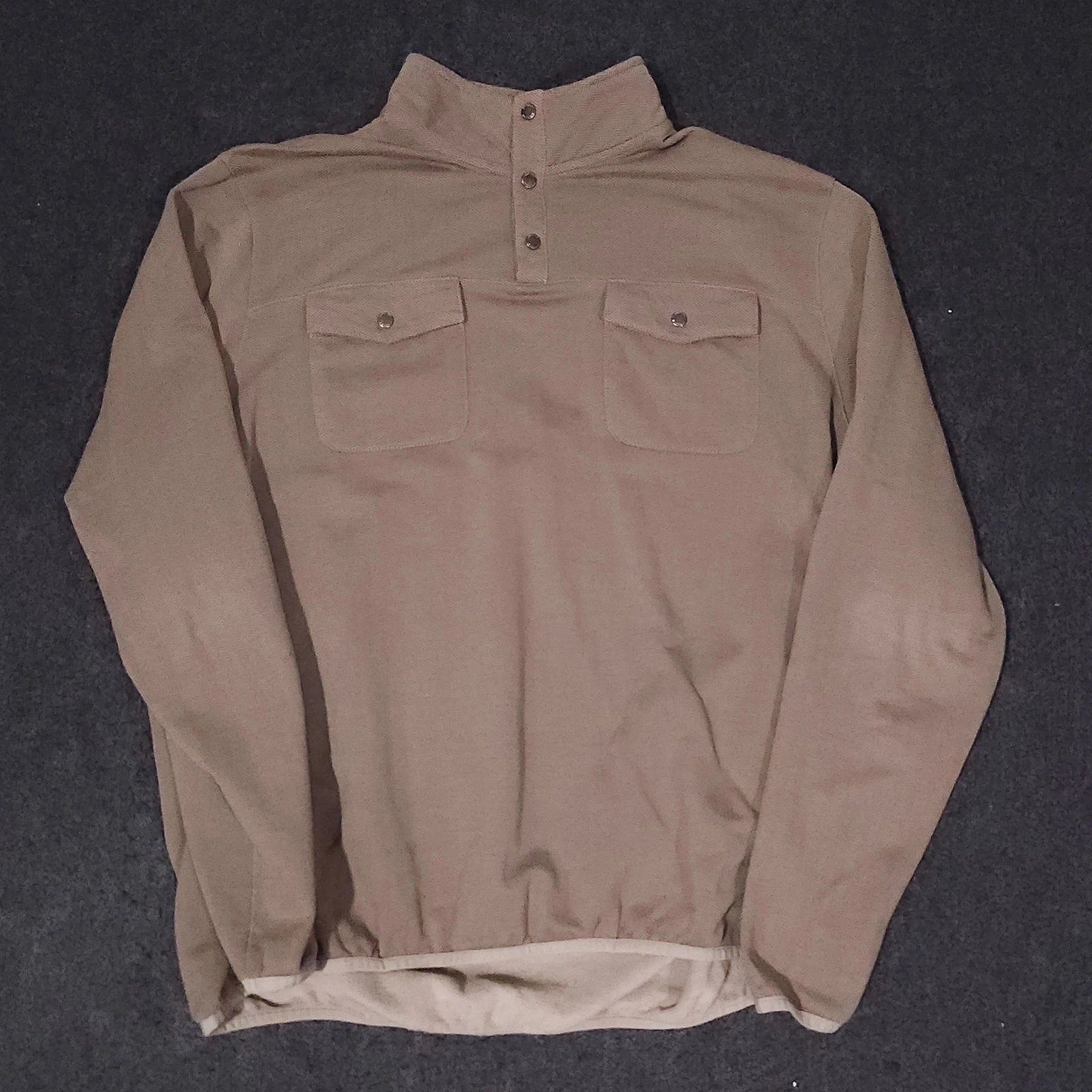 Onward Reserve Thomasville Glen 1/4 Snap Sweater Mens XL Beige Golf Performance