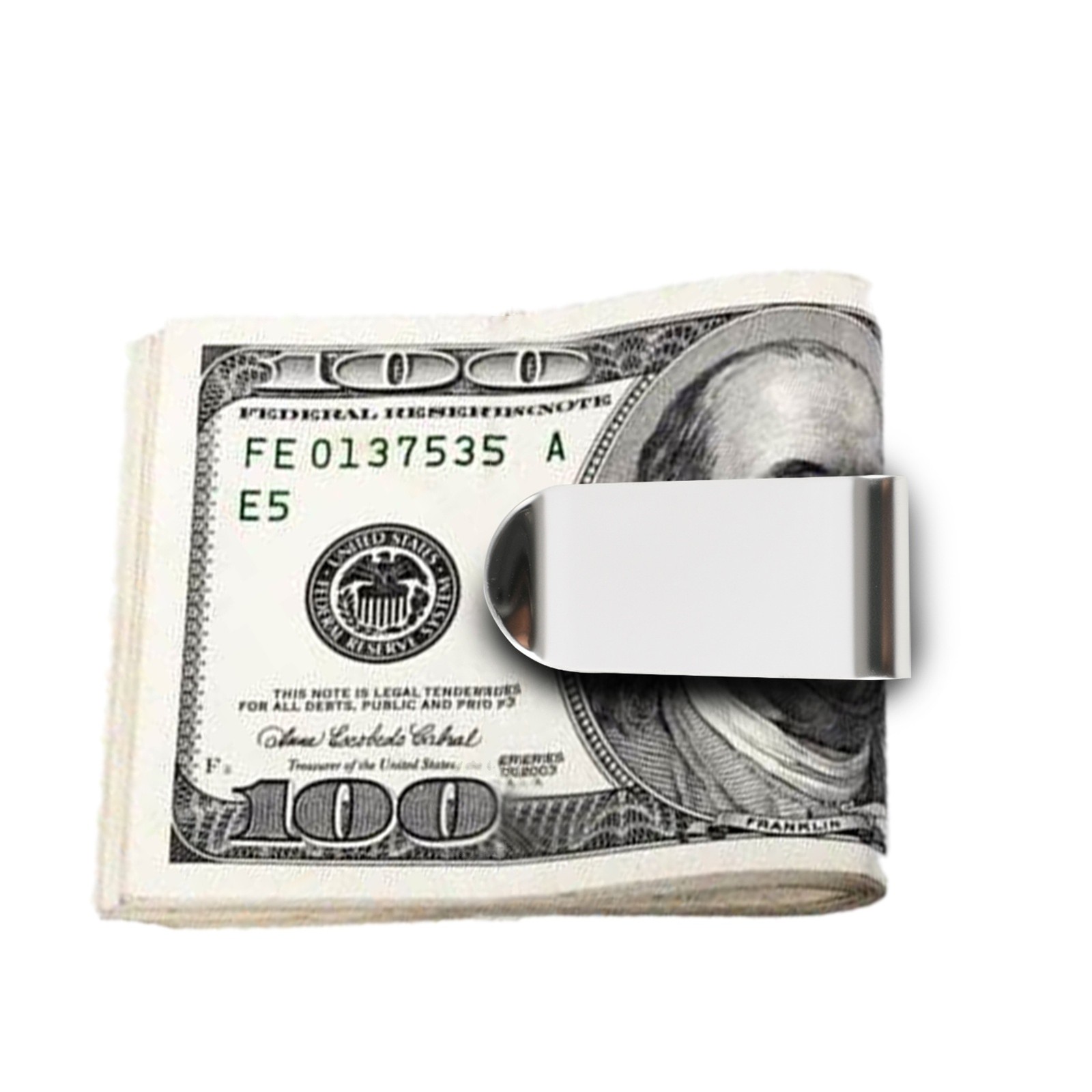 Stainless Steel Money Clip Gift Credit Card Holder Cash Pocket Holder Men Wallet