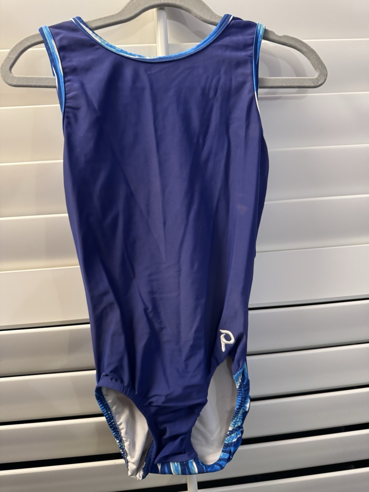 Plum Practicewear GYMNASTICS dance LEOTARD adult extra small AXS BLUE fun back