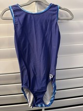 Plum Practicewear GYMNASTICS dance LEOTARD adult extra small AXS BLUE fun back