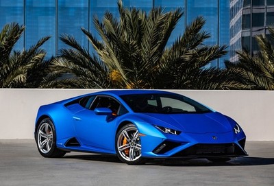 Lamborghini 0332 Blu Demetra (Matte) Tri-coat Basecoat Clearcoat Gallon Kit