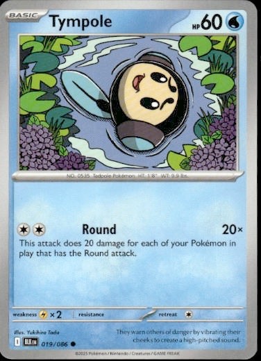 Tympole 019/086 Common Scarlet & Violet: Black Bolt Pokemon TCG