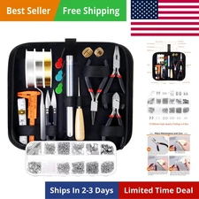 All-in-One Jewelry Making Supplies Set - 845 Pieces with Essential Beading Tools