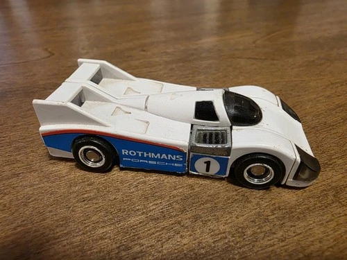 Vintage 1983 GoBots Crasher, Rothmans Racing Porsche MR-20 Transforming Race Car