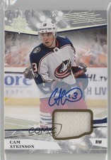 2017-18 Ultimate Collection Jerseys Cam Atkinson #47 Auto 07ke