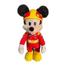 Disney Store Mickey Mouse  The Roadster Racers Racing Plush, Animated Tested