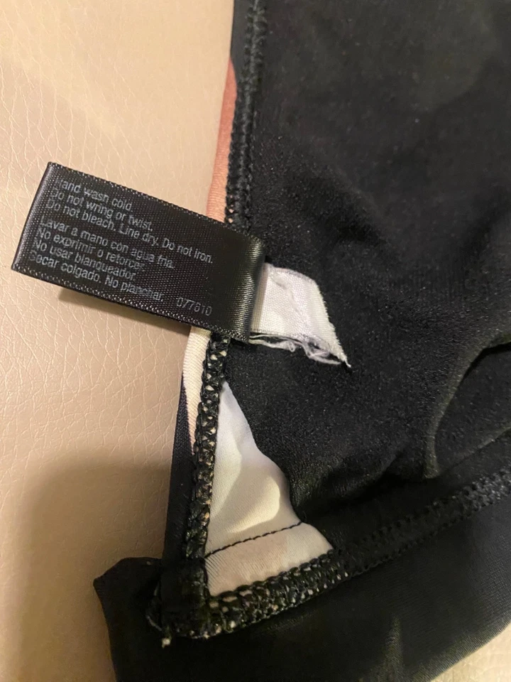 Top de bikini halter estampado de cebra Ana talla 8 corbatas ajustables para mujer traje de baño Foto 4 de 4