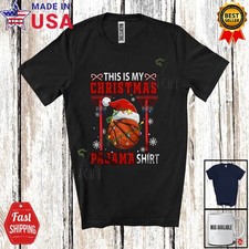 My Christmas Pajama Shirt; Amazing Santa Basketball Player; Sport X-mas T-Shirt