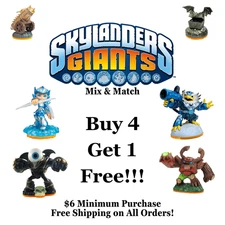 Skylanders Giants Figures - Buy 4 Get 1 Free - Free Shipping ($6 Min)