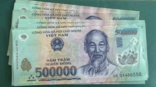 5 MILLION VIETNAM DONG - AUTHENTIC VIETNAMESE CURRENCY NOTES - VND CURRENCY COA