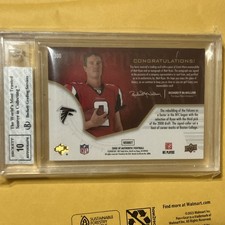 2008 SP Authentic Matt Ryan #300 Patch Auto BGS 8 Atlanta Falcons /499/