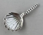 Antique Gorham Sterling Silver Shell Bowl Tea Caddy Spoon Pattern #406;A328