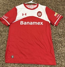 Deportivo Toluca Futbol Club Under Armor Home Jersey 15/16 Mens Size Small