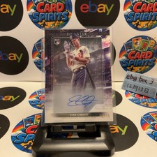 2024 Topps Five Star Evan Carter 18/25 Texas Rangers Field Access Rookie Auto