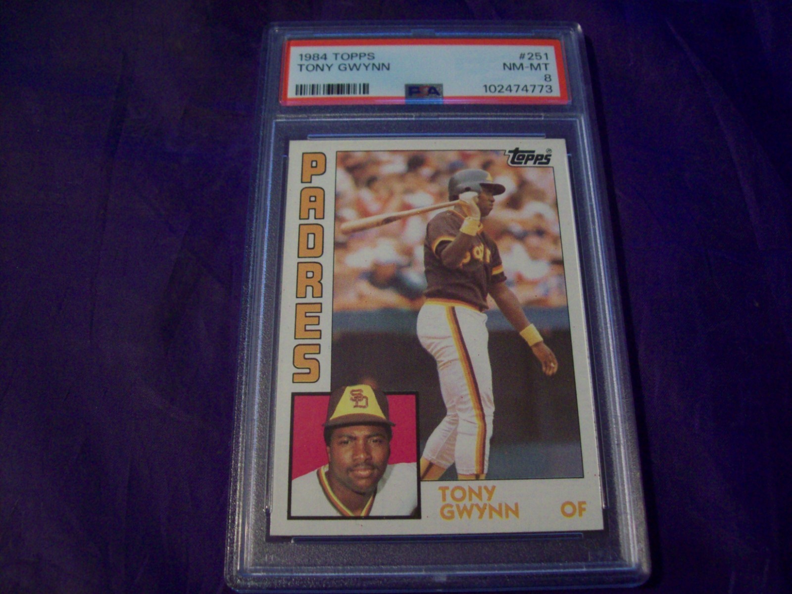 1984 TOPPS #251 TONY GWYNN PSA 8