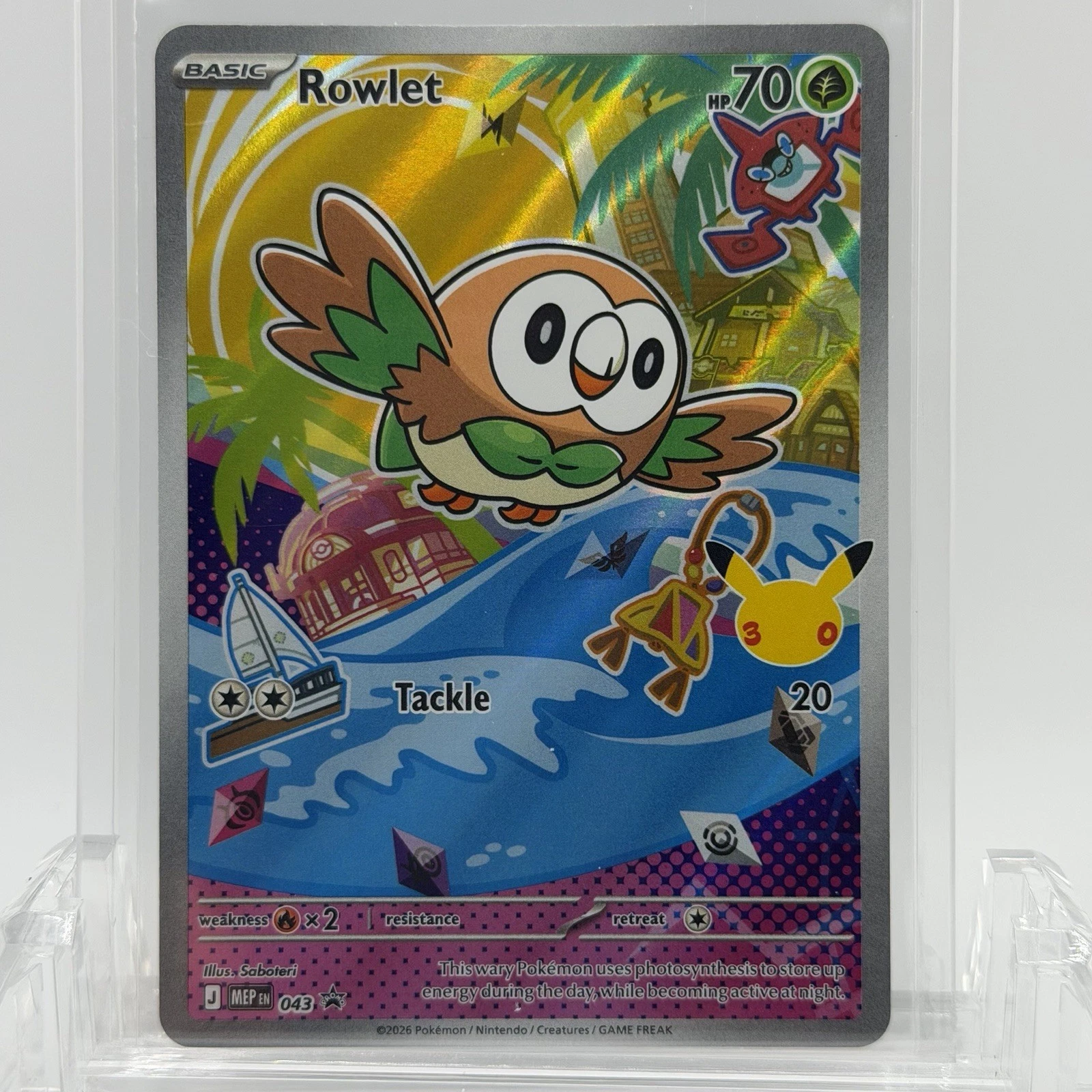 Pokemon TCG First Partner Rowlett #MEP043 Promo LP