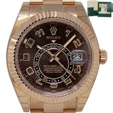 Rolex NEW Sky-Dweller Rose Gold Chocolate 326935 ROLEX WARRANTY DATED2021 #RL120