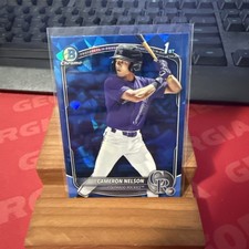 2025 Bowman Draft Chrome Sapphire Edition Cameron Nelson #BDC-130 Rockies MLB