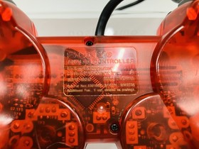 PS2 Controllers Skeleton Red Clear SCPH-10010  Dual Shock 2 Tested & Memory card
