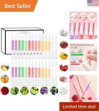 Luxurious 28-Piece Nail Care Set - Vitamin E Infused Cuticle Oils in 6 Scents