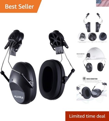 Comfort Fit Noise Cancelling Ear Muffs for Hard Hats - ANSI Certified, 28dB