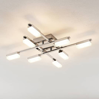 Lindby Mally LED Deckenlampe Deckenlicht Leuchte Lampe Wohnzimmerlampe 8 flammig