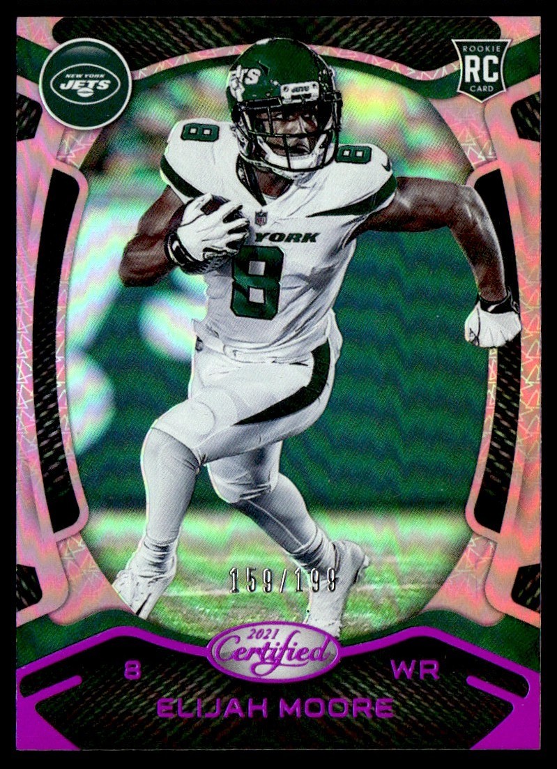 2021 Panini Certified Mirror Pink Elijah Moore RC 159/199 #116