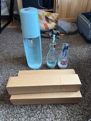 Soda Stream Sodastream Spirit SPT-001 Icy Blue 2 x Flasche plus 4 Kartuschen GC 