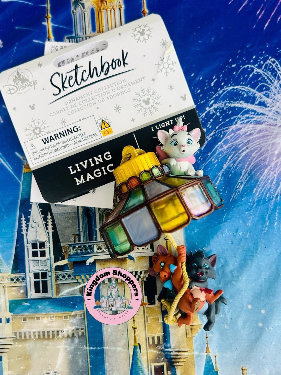 2025 Disney Parks Sketchbook Ornament The Aristocats Marie Light