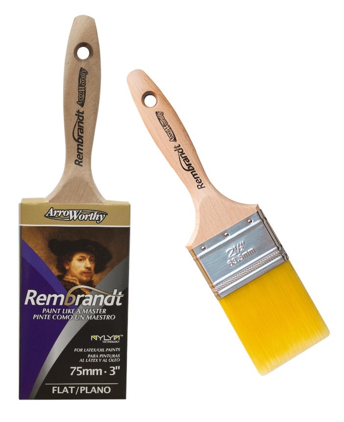 Arroworthy Rembrandt Flat Beavertail Paint Brush Set 3PK - 1.5"", 2"", 3""