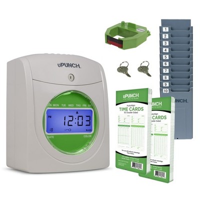 uPunch HN1500 Starter Time Clock Bundle for Small Business Employee Punch Clo...