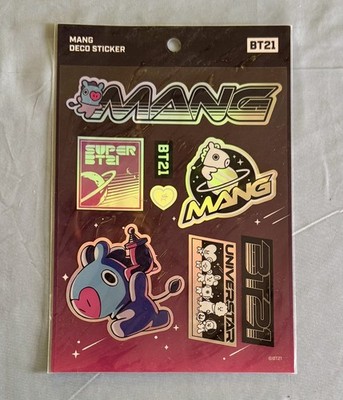 MANG DECO SICKER BT21 KOREA EXCLUSIVE SHEET OF 8 * BTS Limited Release