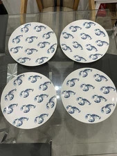 Studio Nova Y0724 Lobster Blue 12” Large Plate Round Platter Set of 4