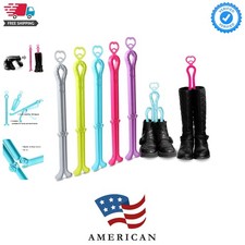 Folding Boot Stands Adjustable Boot Clips for Tall Knee High Shoes