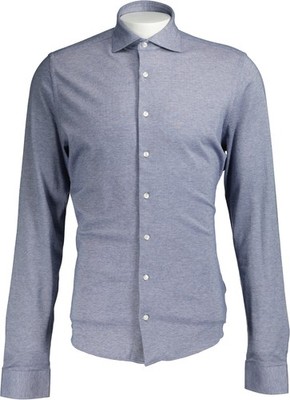 NEU ! Roy Robson  Herren Hemd langarm blau meliert Gr. L